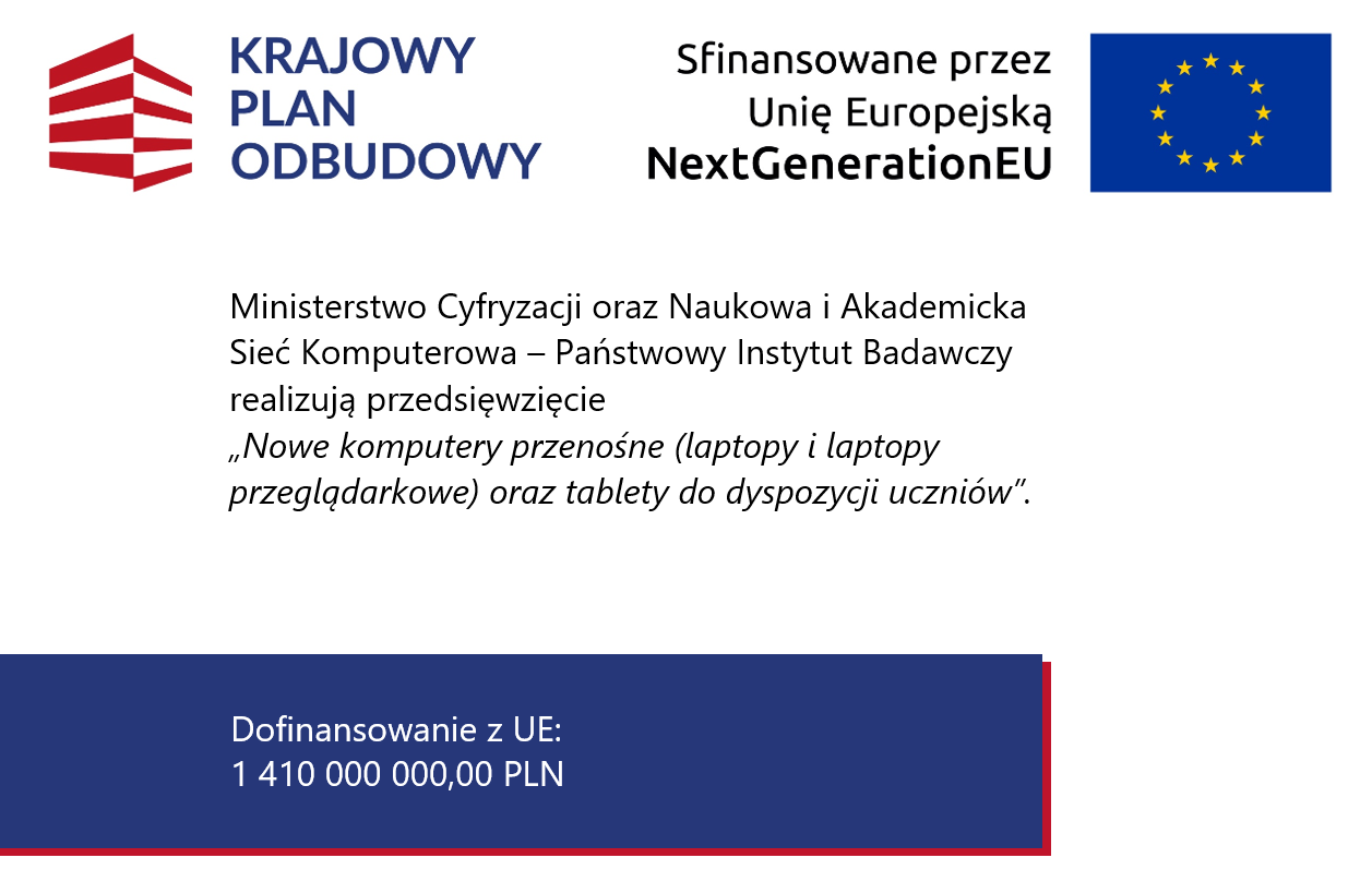 Nowe komputery przenośne do dyspozycji uczniów

W ramach umowy zawartej z Ministrem Cyfryzacji nr…
